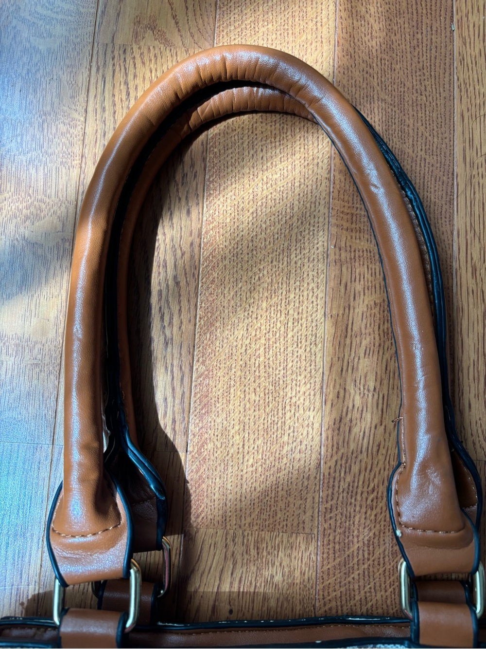 Gucci Brown Monogram Tote with Green & Red Stripe - Picture 6 of 13